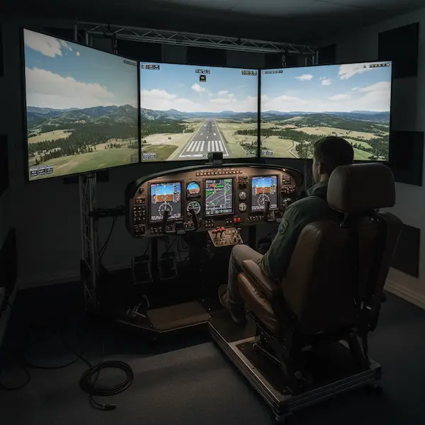 Simulador Avión mono/multi motor de pistón certificado FNPT II