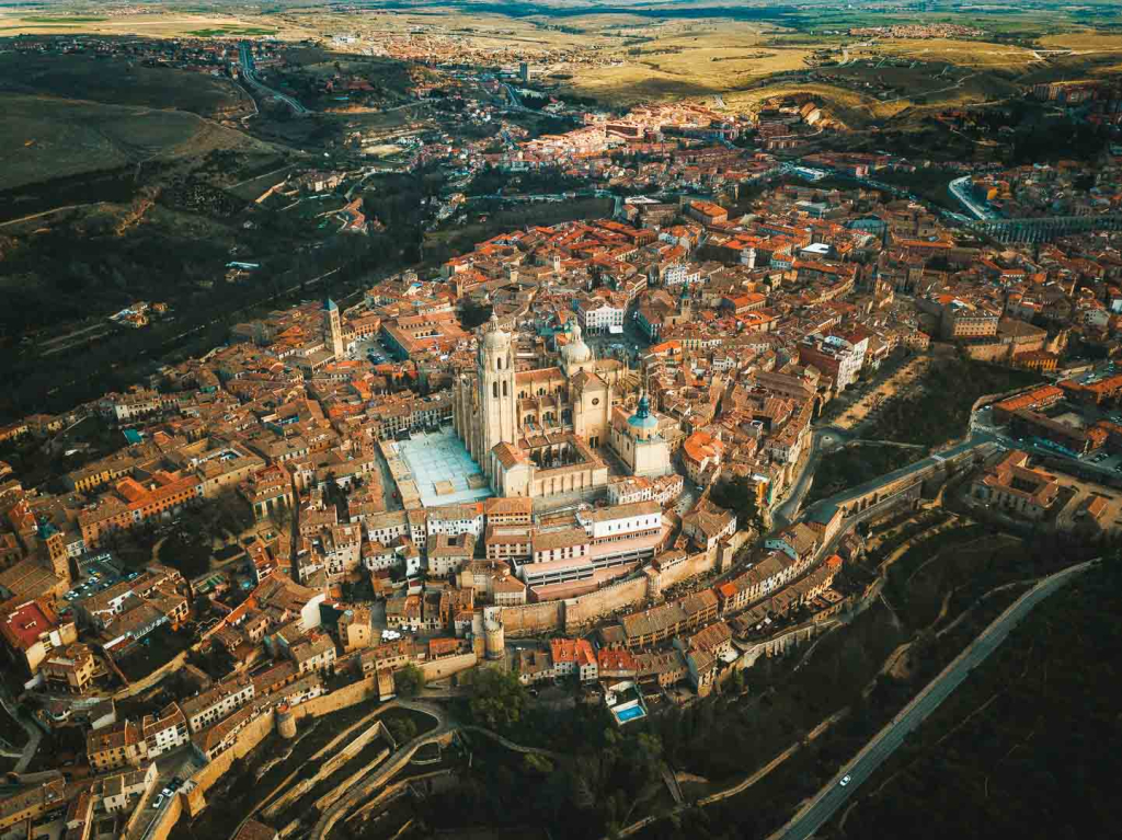 Paseo en helicóptero por Segovia